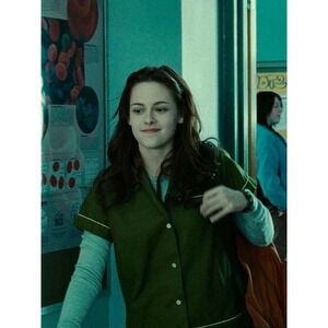 TWILIGHT SAGA BELLA WOVEN BUTTON DOWN SHIRT BOWLING SHIRT CULLEN COVEN Size M